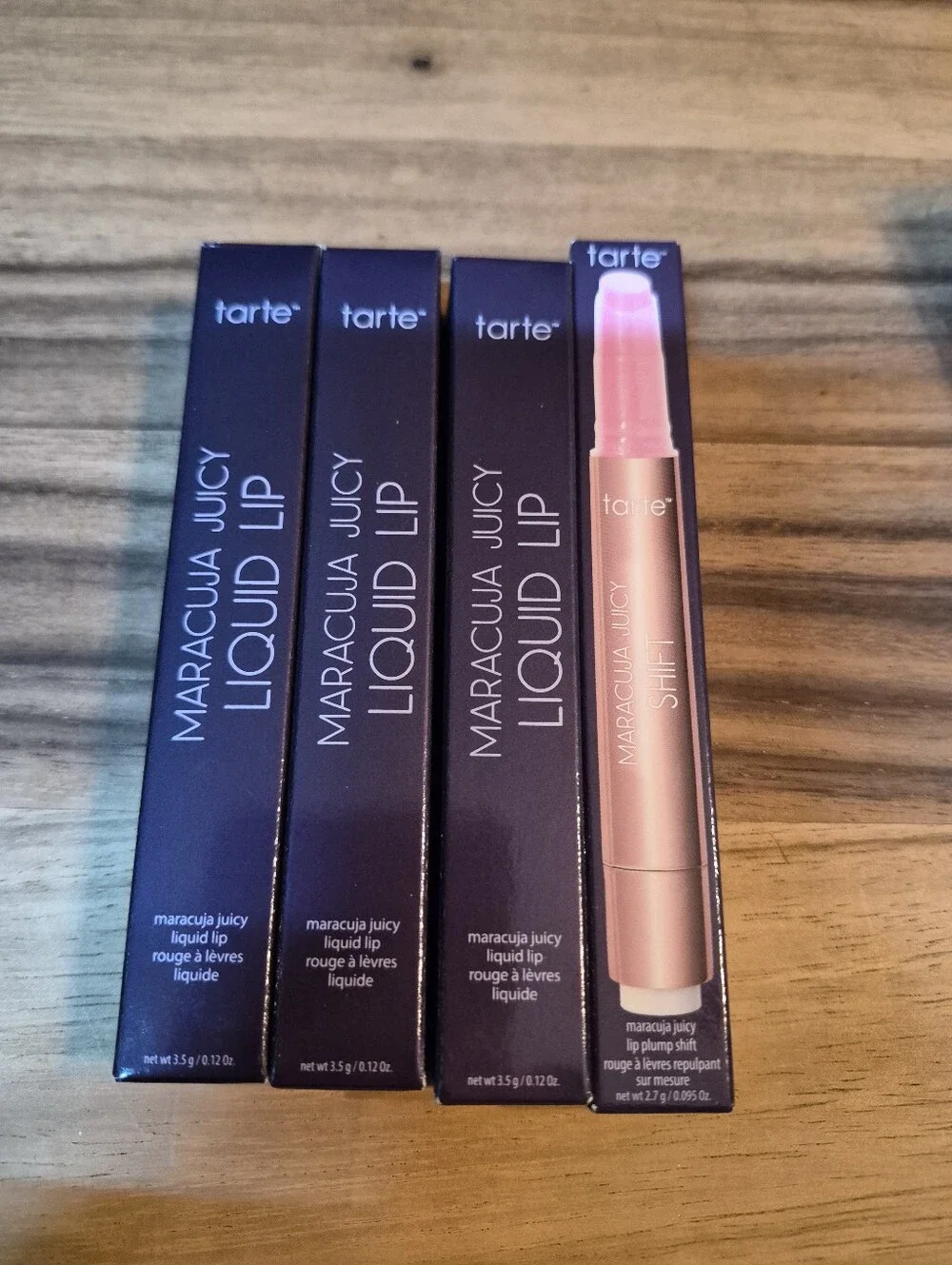 8-Piece Lip Bundle: 4 Tarte Maracuja Juicy & 4 Julep Gossy Lip Oils, NIB